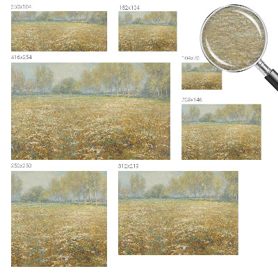 Fototapeta fizelinowa do sypialni Kwitnące pole