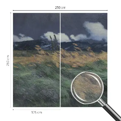 Tapeta fotograficzna fizelinowa z motywem dmuchanych traw