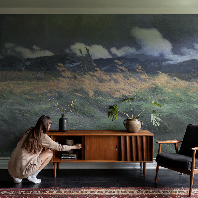 Tapeta fotograficzna fizelinowa Tapeta fotograficzna fizelinowa Dmuchane trawy