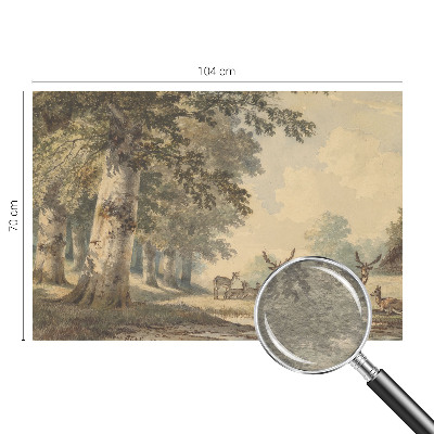 Nowoczesna fototapeta do salonu Leśny spokój