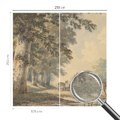 Nowoczesna fototapeta do salonu Leśny spokój