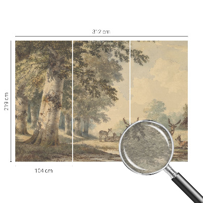 Nowoczesna fototapeta do salonu Leśny spokój