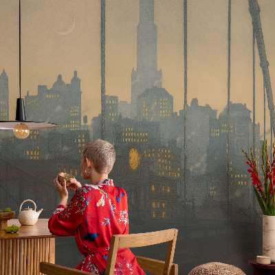 Tapeta fotograficzna fizelinowa z motywem wieczornej panoramy