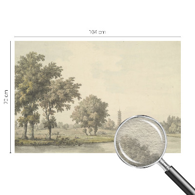 Nowoczesna fototapeta do salonu Nowoczesna fototapeta do salonu Spokojny park