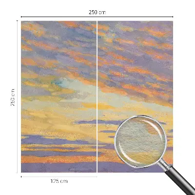 Dekoracyjna fototapeta na ścianę z motywem pastelowego nieba