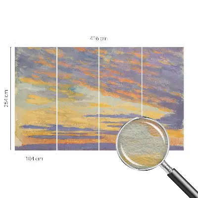 Dekoracyjna fototapeta na ścianę z motywem pastelowego nieba