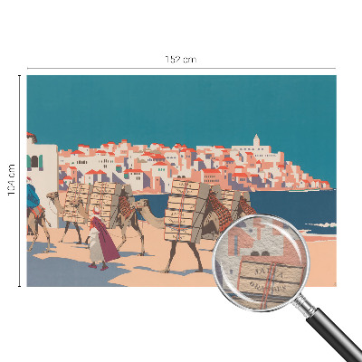 Fototapeta fizelinowa do sypialni Fototapeta fizelinowa do sypialni Karawana wielbłądów