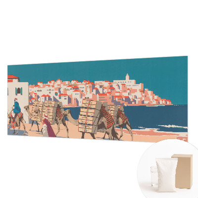 Fototapeta fizelinowa do sypialni Fototapeta fizelinowa do sypialni Karawana wielbłądów