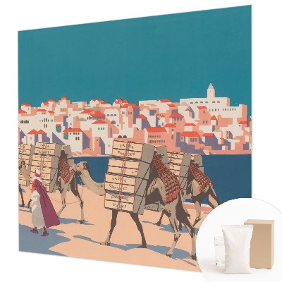 Fototapeta fizelinowa do sypialni Fototapeta fizelinowa do sypialni Karawana wielbłądów