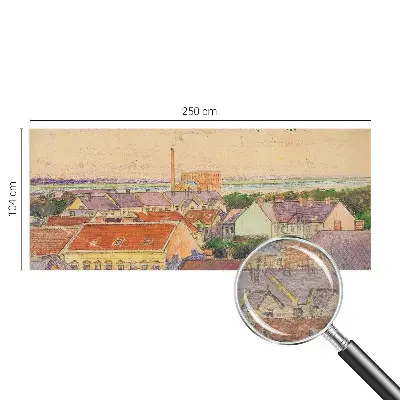 Fototapeta na ścianę z motywem miejskich dachów
