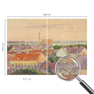 Fototapeta na ścianę z motywem miejskich dachów