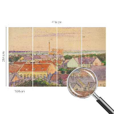 Fototapeta na ścianę Fototapeta na ścianę Miejskie dachy