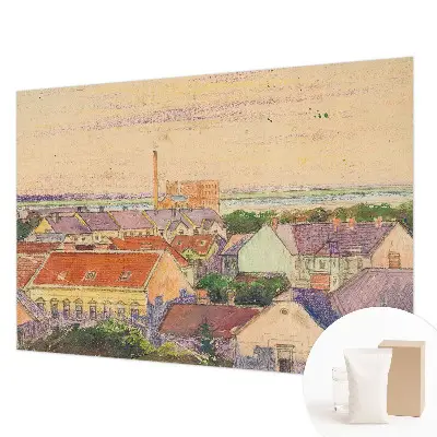 Fototapeta na ścianę z motywem miejskich dachów