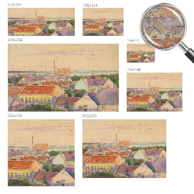 Fototapeta na ścianę Fototapeta na ścianę Miejskie dachy