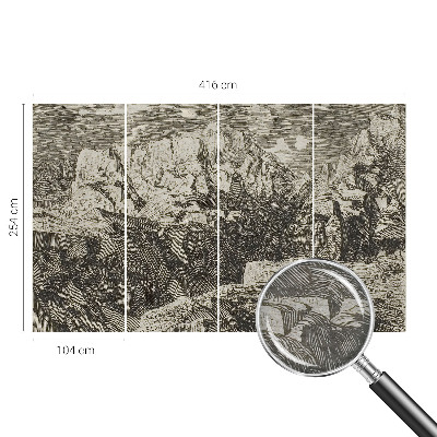 Tapeta fotograficzna fizelinowa z motywem górskiej scenerii