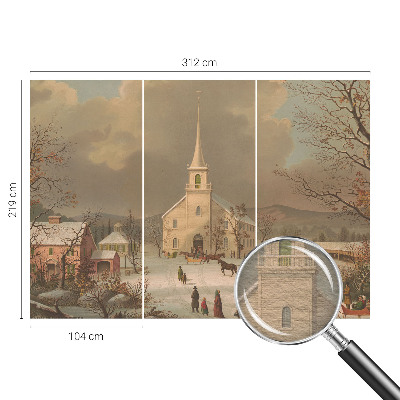 Tapeta fotograficzna fizelinowa Tapeta fotograficzna fizelinowa Zimowy pejzaż