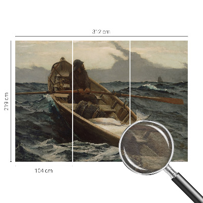 Nowoczesna fototapeta do salonu Nowoczesna fototapeta do salonu Rybak na morzu