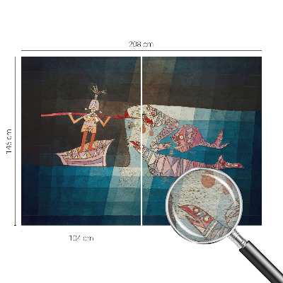 Fototapeta fizelinowa z nadrukiem Rybak łowca