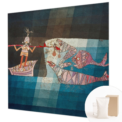 Fototapeta fizelinowa z nadrukiem Rybak łowca