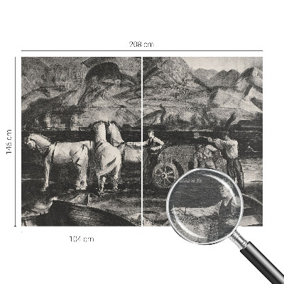 Fototapeta fizelinowa do sypialni Wiejska scena