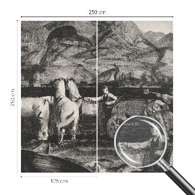 Fototapeta fizelinowa do sypialni Wiejska scena