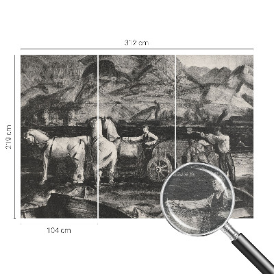 Fototapeta fizelinowa do sypialni Wiejska scena