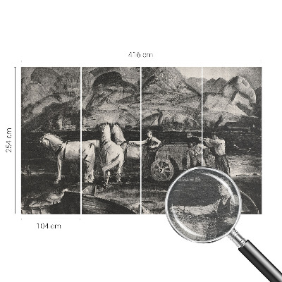 Fototapeta fizelinowa do sypialni Wiejska scena