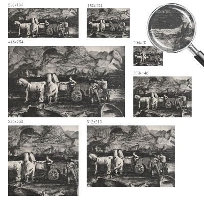 Fototapeta fizelinowa do sypialni Wiejska scena