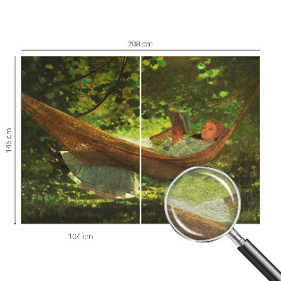 Nowoczesna fototapeta do salonu Relaks w hamaku