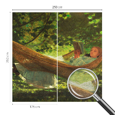 Nowoczesna fototapeta do salonu Relaks w hamaku