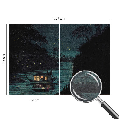 Nowoczesna fototapeta do salonu Nowoczesna fototapeta do salonu Wieczorne światła