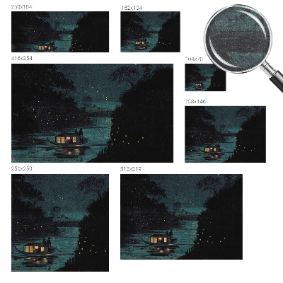 Nowoczesna fototapeta do salonu Nowoczesna fototapeta do salonu Wieczorne światła