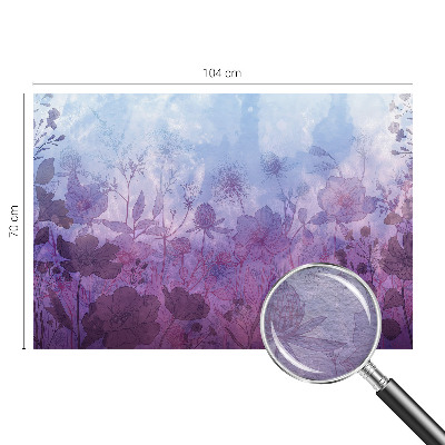 Fototapeta fizelinowa do sypialni z pastelowym motywem kwiatowym