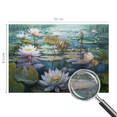 Tapeta fotograficzna fizelinowa z motywem kwiatów stawu