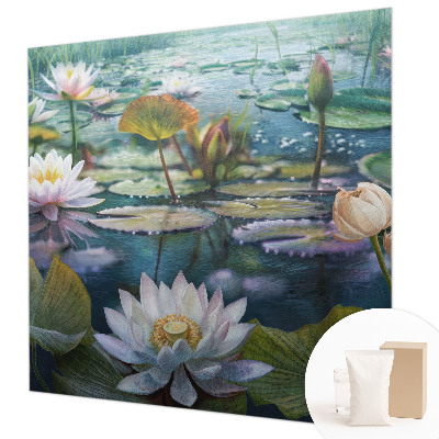 Tapeta fotograficzna fizelinowa Tapeta fotograficzna fizelinowa Kwiaty stawu