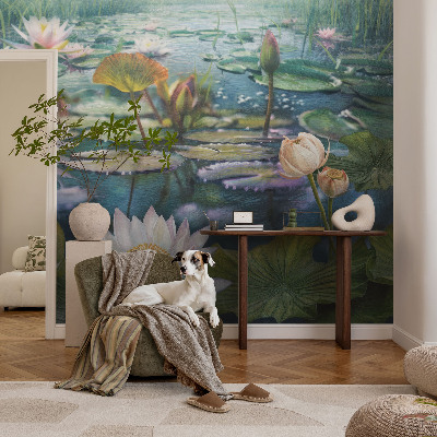 Tapeta fotograficzna fizelinowa Tapeta fotograficzna fizelinowa Kwiaty stawu