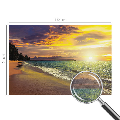 Tapeta fotograficzna samoprzylepna z motywem plaży o zachodzie słońca