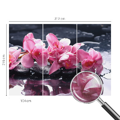 Tapeta fotograficzna z motywem kwiatowym prezentującym elegancki wzór