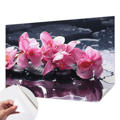 Tapeta fotograficzna z motywem kwiatowym prezentującym elegancki wzór