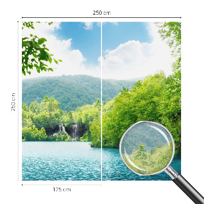 Dekoracyjna fototapeta na ścianę z motywem naturalnego wodospadu