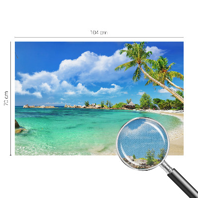 Dekoracyjna fototapeta na ścianę z motywem tropikalnego raju