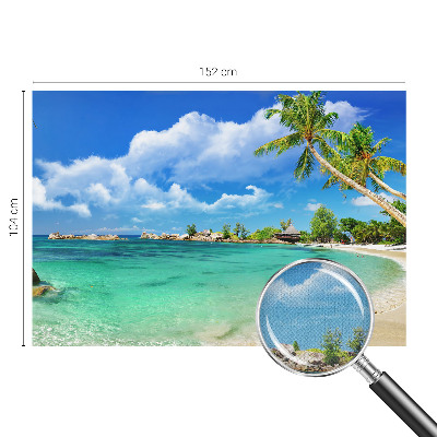 Dekoracyjna fototapeta na ścianę z motywem tropikalnego raju