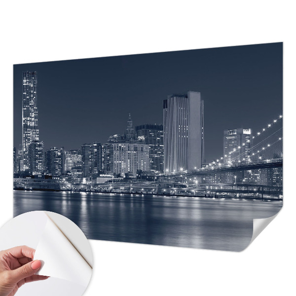 Fototapeta samoprzylepna z nadrukiem z motywem nocnego miasta