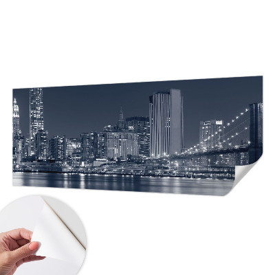 Fototapeta samoprzylepna z nadrukiem z motywem nocnego miasta