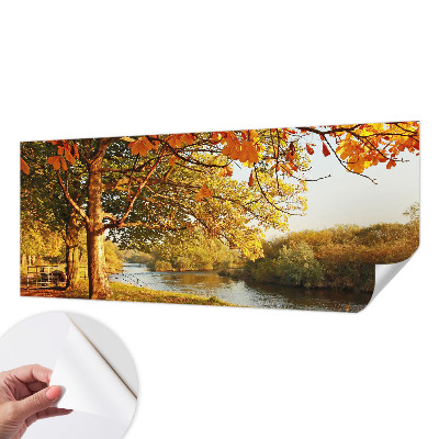 Fototapeta samoprzylepna do sypialni z motywem nadbrzeżnej jesieni