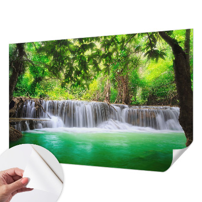 Tapeta fotograficzna z motywem leśnego wodospadu