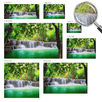 Tapeta fotograficzna z motywem leśnego wodospadu