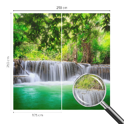 Tapeta fotograficzna z motywem leśnego wodospadu