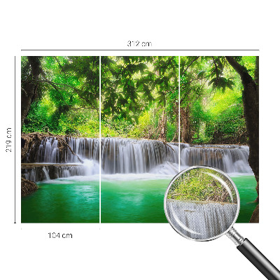 Tapeta fotograficzna z motywem leśnego wodospadu