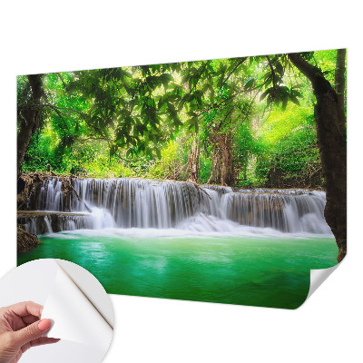 Tapeta fotograficzna z motywem leśnego wodospadu